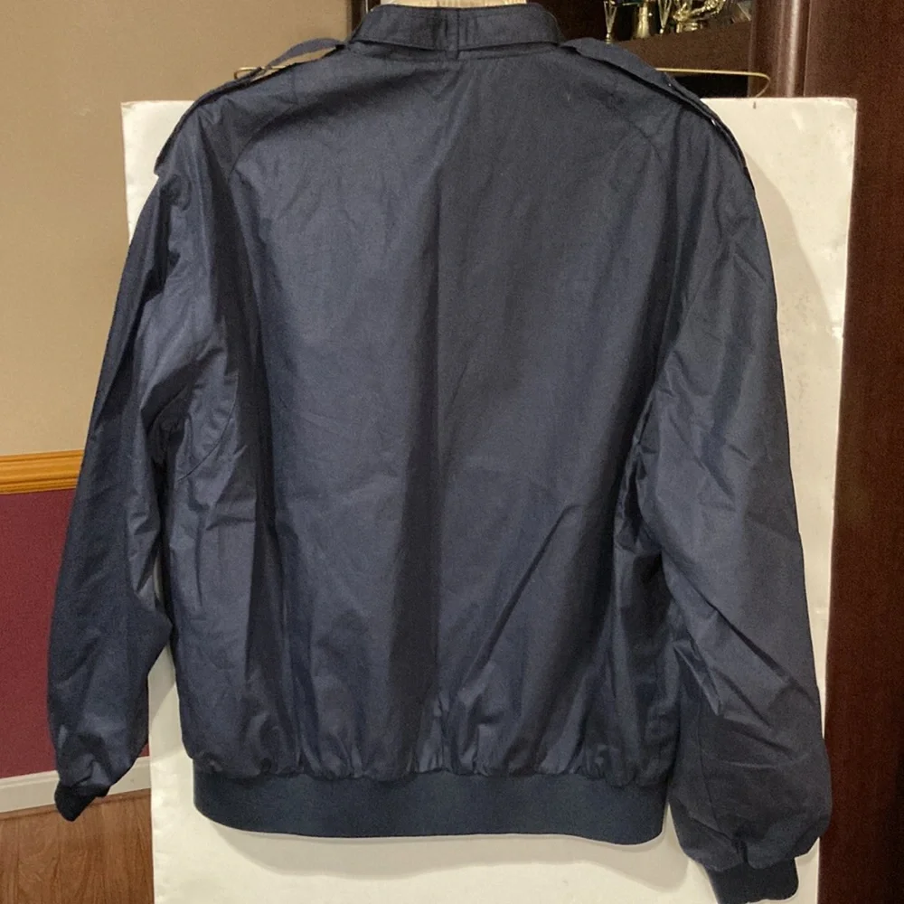 MEMBERS ONLY Mens NavyBlue CLASSIC ICONIC RACER JACKET Full Zip Sz M; EUC